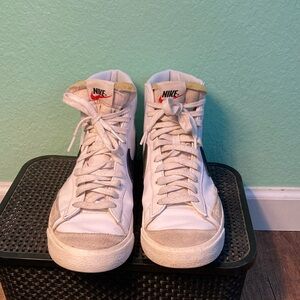 Nike White and Gray High-Tops